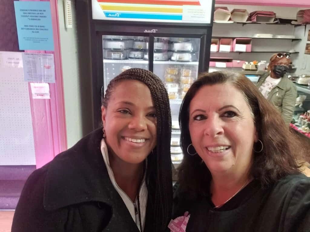Kake Korner team smiling in the bakery